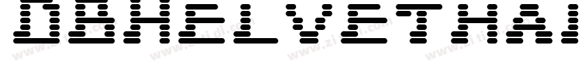 DBHelvethaicaX 83Blk字体转换